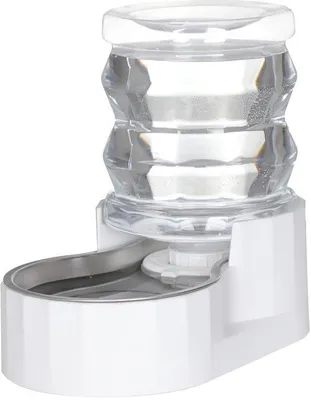 Obrázek produktu pro Automatický zásobník na krmivo pro kočky, 4 l, bílý, nerezová ocel