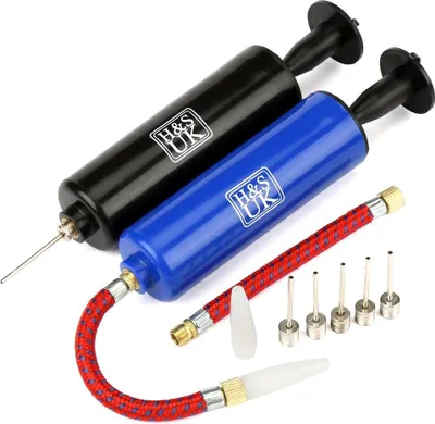Produktbild von H and S UK H&S Set bestehend aus 2 Inflator-Kugelhahnadaptern mit Nadeln für Fußball und Basketball