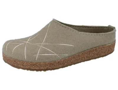 Produktbild von HAFLINGER Grizzly Mikado Damen Filzclogs beige Wollfilz - Größe: 41