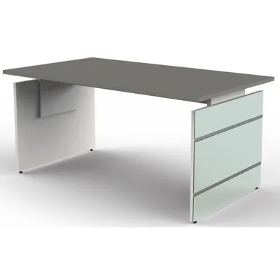 Produktbild von Schreibtisch Lugano Glas BxT 160x80cm grafit