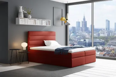 Produktbild von Boxspringbett Schlafzimmerbett LUCA 200x200cm Rot