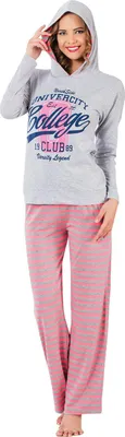 Produktbild von Damen Pyjama-Set Schlafanzug Nachtwäsche 2-teilig Freizeit 92% Baumwolle 5687