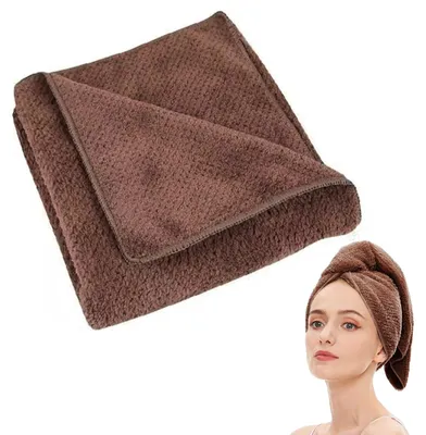 Zdjęcie produktu dla Ręcznik do włosów z mikrofibry, szybkoschnący, o wymiarach 48 x 99 cm, przeznaczony do wszystkich rodzajów włosów