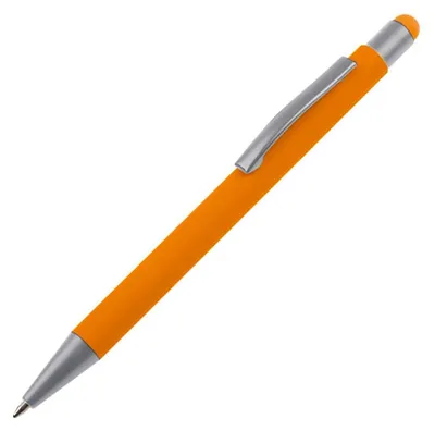 Produktbild von 10 Touchpen Kugelschreiber / aus Metall / Farbe: orange