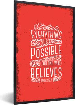 Produktbild von MuchoWow® MuchoWow® Gerahmtes Poster Jahrgang - Gestaltung - Text 40x60 cm - Poster mit zchwarzem Bilderrahmen - Papierdruck - Wandbilder