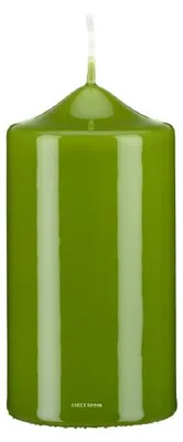 Produktbild von Lackkerzen Stumpenkerzen Limonegrün 200 x Ø 80 mm, 2 Stück