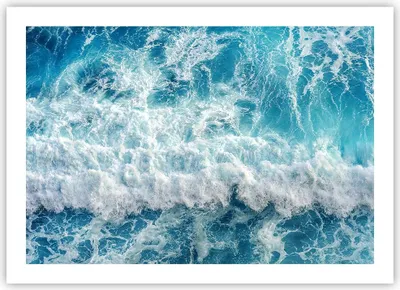 Produktbild von Poster - Poster ohne Rahmen - Meer Welle Ozean - 70x50 cm - Wand Bild - Wanddeko - Wandbilder - Kunstposter - Wandposter - Bilder - Kunstdruck - Wanddekoration - Wandbild - P2XAA70x50-4067