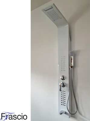 Immagine prodotto di Pannello doccia Fra9010 Bianco in acciaio inox 18/10 - FRASCIO