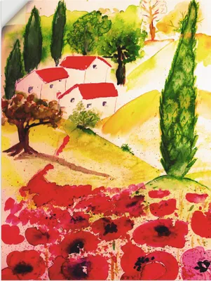 Produktbild von ARTland Wandbild, selbstklebend Sommer in der Toskana Größe: 30x40 cm