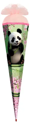 Obrázek produktu pro ROTH 678926 ROTH Schultüte "Panda", eckig, 850 mm, mit Glitzerborte