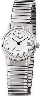Obrázok produktu pre Regent Dámske náramkové hodinky z minerálneho skla Quartz z nehrdzavejúcej ocele Silver URF888