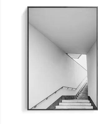 Produktbild von TPFLiving Kunstdruck LW-64 (OHNE RAHMEN) Poster - Leinwand - Wandbild - Hochauflösender Giclée-Druck, langlebig und hochwertig - Nordic Art - Perspektivische Motive - Bilder Wohnzimmer -  - Größe: 50x70cm
