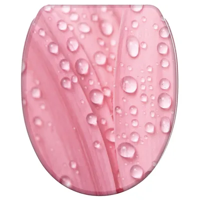 Obrázek produktu pro SANILO® WC sedátko s pomalým sklápěním a rychloupínáním Pink Flower, WC sedátko přímo od výrobce, WC sedátko, WC deska, WC sedátko