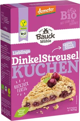 Produktbild von Bauckhof Dinkel-Streuselkuchen Backmischung demeter 425g