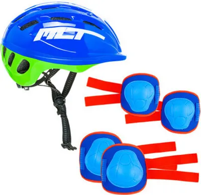 Produktbild von Set aus Blauem Helm und Protektoren von Molto
