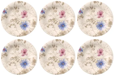 Produktbild von Villeroy & Boch Mariefleur Gris 6er Set Frühstücksteller 22 cm Porzellan