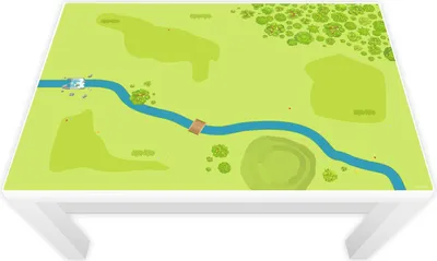 Produktbild von Spielfolie für LACK Tisch groß Wald & Wiese (Möbel nicht inklusive)