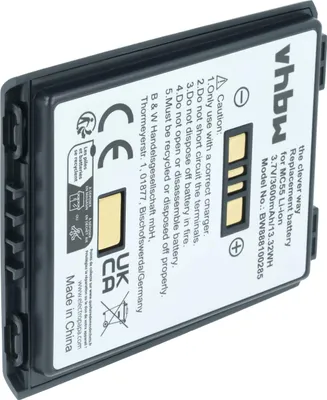 Produktbild von vhbw Akku Ersatz für Symbol BTRY-MC55EAB02, 82-111094-01, U60493 für Mobilcomputer PDA Scanner (3600 mAh, 3,7 V, Li-Ion)