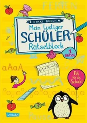 Obrázek produktu pro Mein lustiger Schüler-Rätselblock. Rätsel für die 1. Klasse