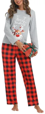 Produktbild von Weicher Baumwoll-Pyjama-Set für Damen