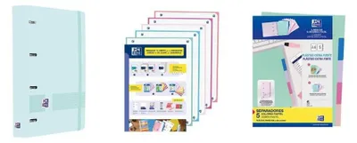 Immagine prodotto di Oxford, raccoglitore ad anelli A4+, con 4 anelli, in plastica espansa, completo di fogli di ricambio