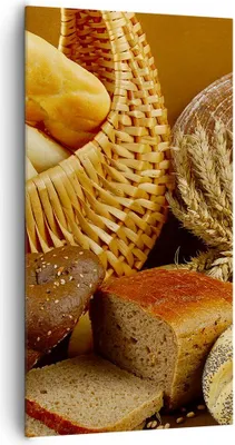 Produktbild von Bild auf Leinwand - Leinwandbild - Bäckerei Brot Essen - 65x120cm - Wand Bild - Wanddeko - Leinwanddruck - Bilder - Kunstdruck - Wanddekoration - Leinwand bilder - Wandkunst - PA65x120-2309