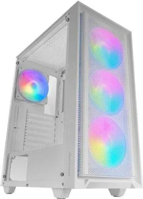 Immagine prodotto di Mars Gaming MC-AIR ATX Caso di gioco 4x FRGB 12cm Ventole anteriore Mesh Vetro temperato Bianco