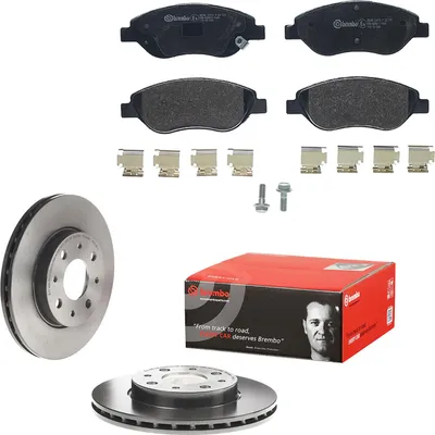 Produktbild von Bremsenkomplettsatz Bremsensatz Bremsscheiben Bremsklötze für Fiat 500