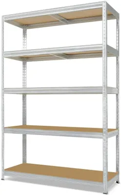 Imagen del producto de Estantería industrial Silecomplaza, tipo M | Altura x Ancho x Profundidad: 180 x 120 x 45 cm | Galvanizada