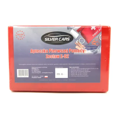 Zdjęcie produktu dla Silvercars Apteczka Samochodowa E-02 Plastikowa