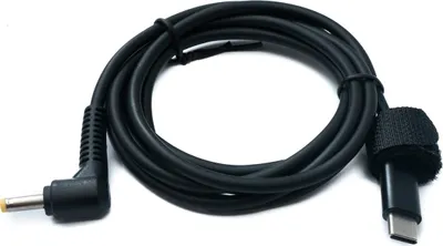 Produktbild von SYSTEM-S DC 15V Kabel 150 cm 4,0 x 1,7 Stecker zu USB 3.1 Typ C Stecker Winkel