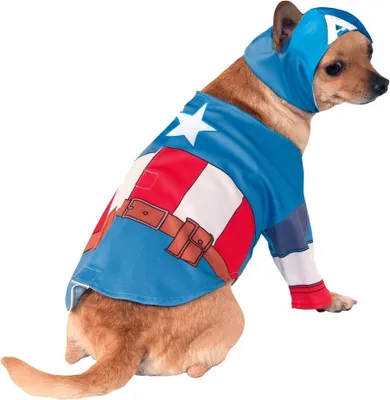 Produktbild von Captain America Hundekostüm Hundegröße: M