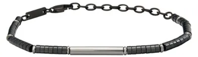 Image de Bracelet en acier avec hématite pour hommes B Rocks TJ3639