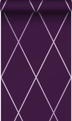 Produktbild von Origin Wallcoverings Tapete Karomuster Lila - 345715 - 53 cm x 10,05 m