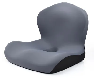 Obrázek produktu pro Ergonomický bederní opěrný polštář ve tvaru L s paměťovou pěnou a protiskluzovou základnou, 1 kus, do kanceláře, auta, na invalidní vozík