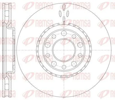 Produktbild von 2x REMSA Bremsscheibe 6964.10 vorne für ALFA ROMEO 159 Sportwagon (939) 305 3mm