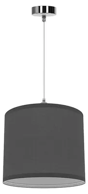 Produktbild von Levitantes Hängelampe Lampenschirm aus grauem Stoff, Deckenleuchte, E27-Fassung, 60 W, für Schlafzimmer, Esszimmer, Schlafzimmer – Größe 31*110