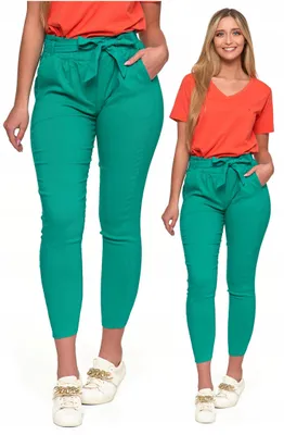 Produktbild von Elegante, modische Damenhose mit hoher Taille und elastischem Bund MORAJ S