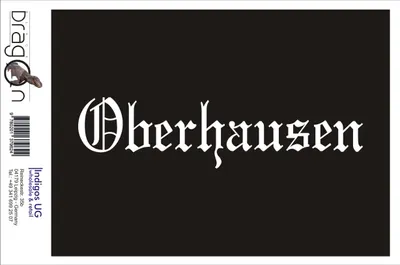 Produktbild von Aufkleber / Autoaufkleber - JDM / Die cut / Auto / OEM - Stadt Oberhausen - 200x50mm weiß - Heckscheibe / Heckscheibenaufkleber
