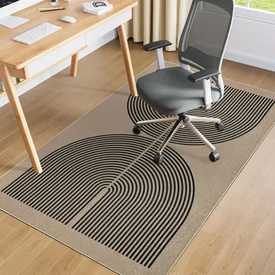 Immagine prodotto di Sottopavimento per sedia da ufficio, 90x120 cm, antiscivolo, marrone, per ufficio