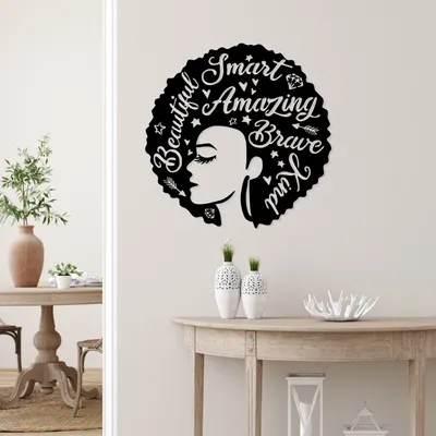 Produktbild von Wallity, 0- SKL2586, Schwarz, Sonstige Wohndekorationen, 70 x 70 cm, 100% Metall (Dicke: 1