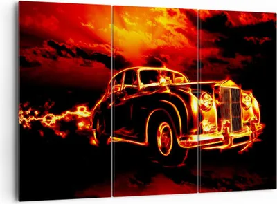 Produktbild von Bild auf Leinwand - Leinwandbild - Vögel Brücke Gebäude Auto - 165x110cm - Wand Bild - Wanddeko - Leinwanddruck - Bilder - Kunstdruck - Wanddekoration - Leinwand bilder - Wandkunst - CE165x110-2130