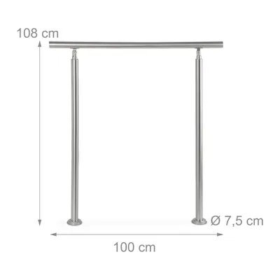 Zdjęcie produktu dla Poręcz ze stali nierdzewnej do schodów RD20766, 100 cm