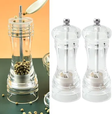 Produktbild von Doppelkristallzucker- und Pfeffermühle, Gewürzmühle, Pfeffermühle, Salzstreuer