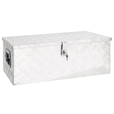 Immagine prodotto di VIDAXL -Speicherbox 80x39x30 cm Alluminio Silber gefärbt