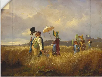 Produktbild von ARTland Wandbild, selbstklebend Der Sonntagsspaziergang. 1841 Größe: 40x30 cm