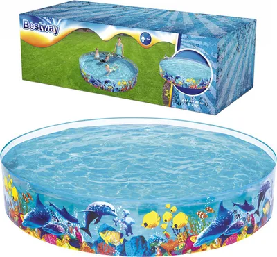 Obrázok produktu pre Bestway 55031, Nafukovací bazén, 1612 L, Kolo, 3 rok / roky, PVC, Vinyl, Viacfarebný