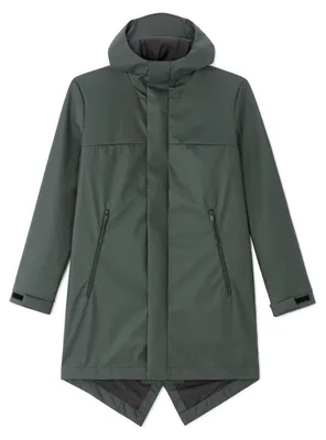 Produktbild von Celio Mufish Modell Winterjacke mit Kapuze, mittellang, Khaki, Größe S