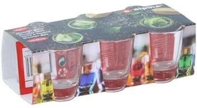 Produktbild von Shotgläser Set mit 6 Gläsern 45 ml spülmaschinenfest für Shots und Trinkspiele