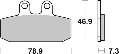 Produktbild von Scooterbelag SBS 108HM (Satz pro Scheibe) Street Ceramic